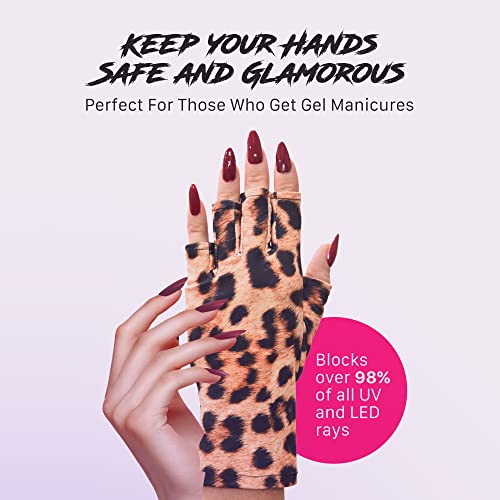Maniglovz - The Original Anti Uv Gloves For Gel Manicures Using Gel Lamp Dryers, Driving,Fingerless Gloves That Shield Skin From The Sun And Nail Lamp, Outdoor Gloves, Miss Soni #TOP4