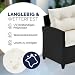 CASARIA® Polyrattan Ecklounge Set für 9 Personen Schwarz