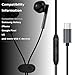 Samsung Earbuds USB C Wired Headphones for Samsung Galaxy A17 A16 5G A35 S25 Ultra S25+ A26 A36 A56 A55 S24 Plus FE A54 S23 S22 A53, Type C Earphone USBC Ear Buds with Microphone Volume Control