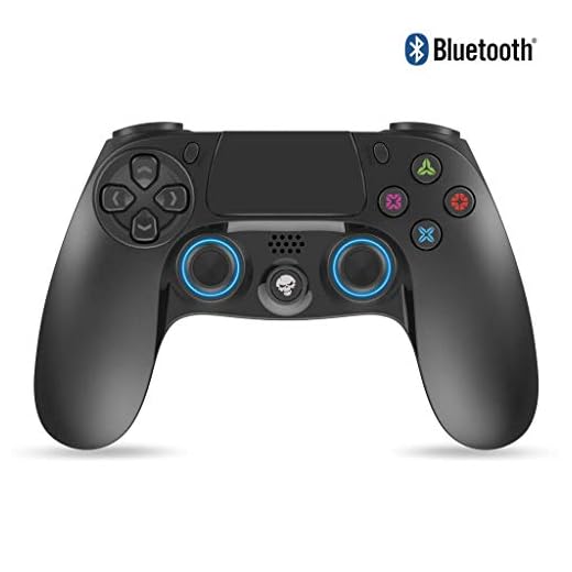 SPIRIT OF GAMER – Manette Playstation® 4 PGP Bluetooth Gamepad Noir – Sans Fil/Wireless – USB – Contrôleur avec Prise Jack 3.5mm - Rechargeable – Autonomie 12 Heures – Pavé Central