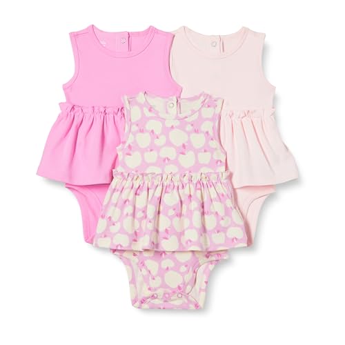 Amazon Essentials Baby Girls' Sleeveless Bodysuit Dress, Pack of ...
