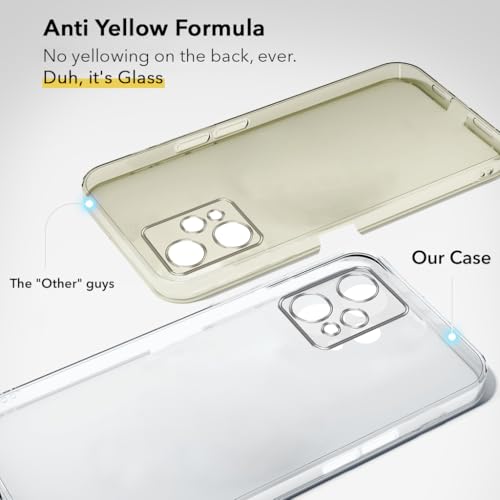 Image of Jkobi Lifetime Anti-Yellow Clear Back Cover Case for OnePlus Nord CE 2 Lite (Sleek Hard Crystal | Shockproof and Camera Protection)