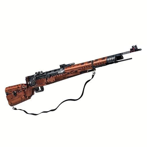 Kar - Kit de construcción de bloques de construcción de rifle de 98 quilates, juego de construcción de 1025 piezas, rifle de francotirador Mauser 98K con función de disparo, rifle de francotirador de | Ya disponible en tu tienda friki favorita! En mundofriki.es!