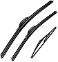 3 wipers Replacement for 2014-2021 Nissan Rogue, Windshield Wiper Blades Original Equipment Replacement - 26'/17'/12' (Set of 3) U/J HOOK