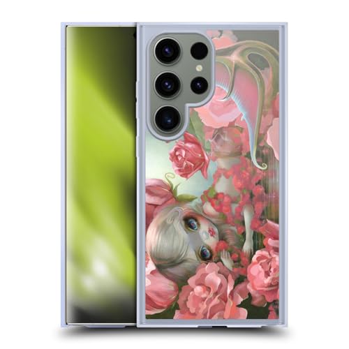Coque en Gel Sirène des Roses pour Samsung Galaxy S24 Ultra Compatible MagSafe