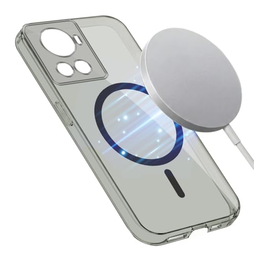 Image of Jkobi Lifetime Anti-Yellow MagSafe Compatible Clear Back Cover Case for OnePlus 10R (Sleek Hard Crystal | Shockproof and Camera Protection)