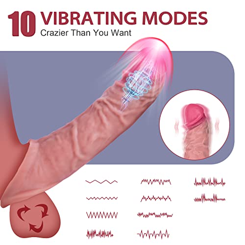 Vibrating Penis Extender - Latune Cody, 10 Vibration Silicone Penis Sleeve With Ball Stretcher For Enlarge Thicken, Remote Control Realistic Girth Sleeve, Rechargeable Sex Toy For Men & Couple #TOP3