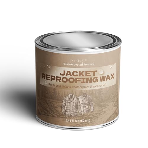 Canvas & Fabric Wax for Jackets–Natural Protection Against Water, Wind&Abrasion–Restores...