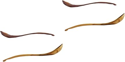 Luxshiny 4 Pçs Colheres De Talheres Servindo Concha Concha De Aperitivo Concha Colheres De Cozinha Colheres De Madeira Colheres De Sopa Mesa De Jantar Colher De Madeira Conjunto De