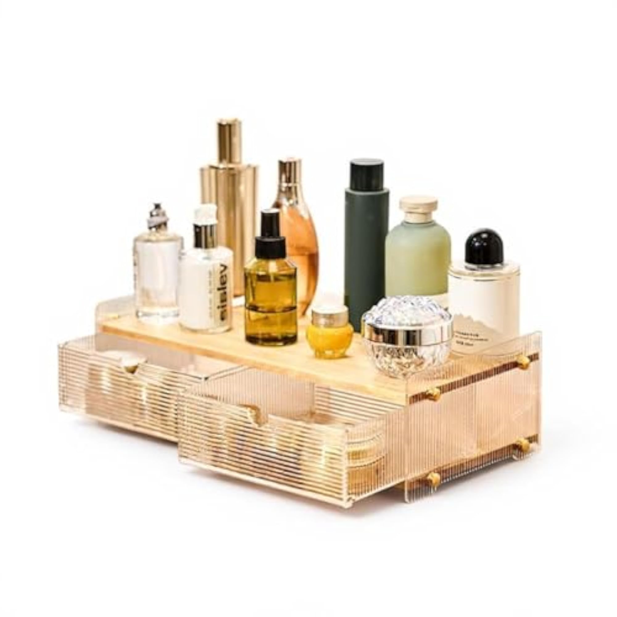 Multi-Tier Acrylic Makeup Organizer, Large Capacity