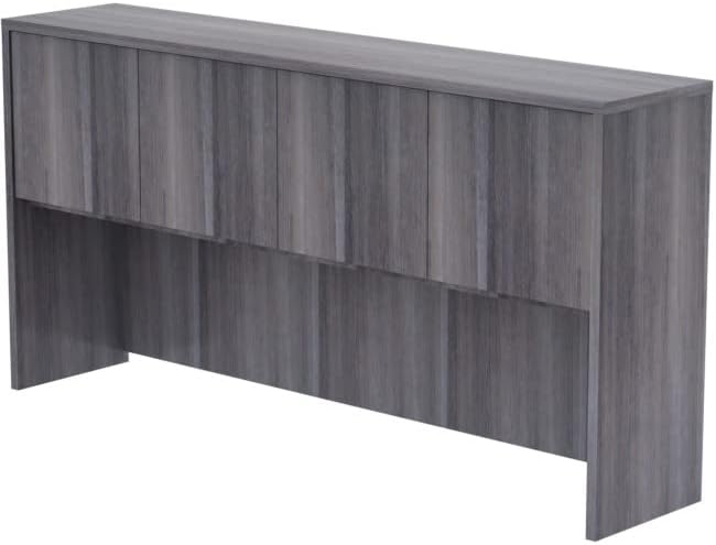 Weathered Charcoal Laminate Desking, Charcoal Gray - 72 x 15 x 36 in.