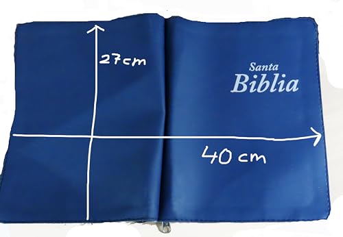 Housse de Bible double compartiment 27x40 cm - Grand format pratique