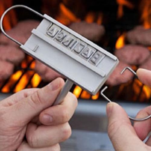 Hierramienta de prensa para barbacoa con letras intercambiables para regalar 3