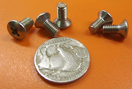 18-8 Stainless Steel Oval Head Phillips Machine Screws, FT, M5 x .8 mm Thread Size x 10 mm Length, 100 Pcs