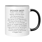CupHaven® Erzieher Tasse Erzieher Unser Gebet Erzieherin Kita Kindergarten Pädagoge Kaffeetasse Kaffeebecher Becher Geschenk Geschenkidee