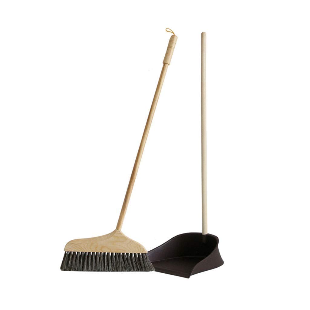 dustpan and brush, Broom and Dustpan Set Upright, Brooms with Dust Pans Combo for Lobby Home Kitchen Office Room Floor Use