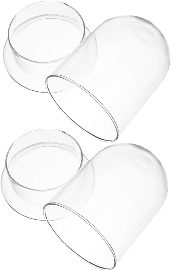 Totority 2pcs Eco Bottle Moss Terrarium DIY Planter Glass Container for Home Office Decor