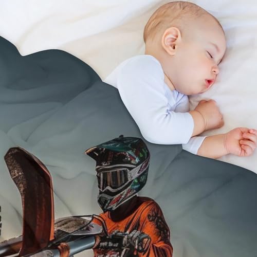 Couverture polaire motocross douce pour éliminer le froid sur le lit