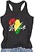 NEWKA Juneteenth Shirts Women Africa Map Sleeveless T-Shirt African Proud Tank Top