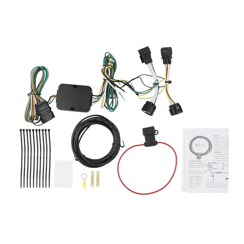Dasbecan 56208 Trailer Wiring Harness Compatible with Jeep Cherokee 2014-2018 4-Pin Connector Towing Wiring Kit