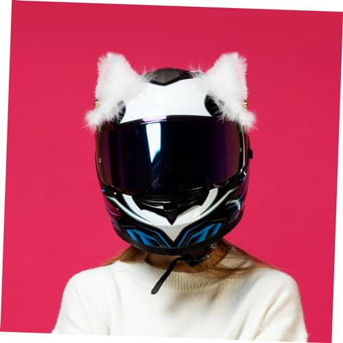 Orejas de peluche para casco Alipis decoración desmontable moto 7