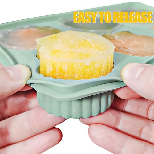 Molde de silicona para cubos de hielo con tapa 2 piezas miniatura 5