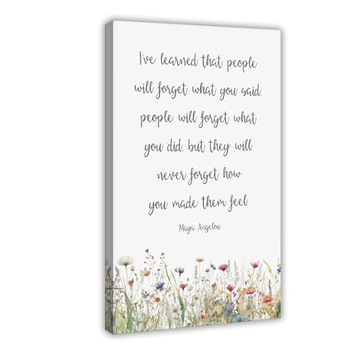 LianTianHong Maya Angelou Quote, I've Learned That People Will Forget