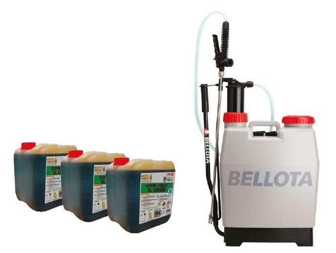 Pulverizador mochila Bellota + 3 Garrafas Ecofire