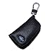 WZLDP Cas clé de Voiture Universel Hommes et Femmes en Cuir véritable Voiture télécommande Couverture de Protection Maison Porte clé Sac Mode Taille Suspendus (Color : Black)