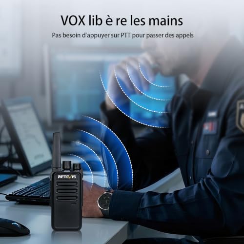 Retevis RT668 Talkie Walkie, Chargeur 6 Voies & Écouteurs, Oreillette,6 Pcs – vue 7