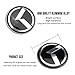 4PCS K Logo Wheel Center caps Cover 2.36in/60mm and tire Valve stem caps Wheel Rim Sticker Decal Compatible with Stinger NIRO Rio Sorento Sportage Optima Soul Cerato Forte and More（Silver Black）
