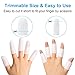 Sumifun Finger Covers, 10 PCS Gel Finger Sleeves for Arthritis, Trigger Finger Pain Relief, Silicone Finger Cushion for Basketball, Tennis, Baseball, Finger Gloves for Callus, Scald, Finger Tube