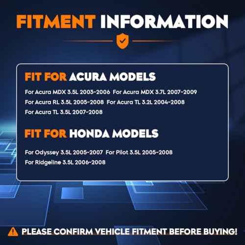 Image of New Alternator Fit for Honda Odyssey 05-07 3.5L, for Pilot 05-08 3.5L, for Ridgeline 06-08 3.5L, for Acura MDX 03-06 3.5L, 07-09 3.7L, for RL 05-08 3.5L, TL 04-08 3.2L, 07 08 3.5L, Replace for 11151