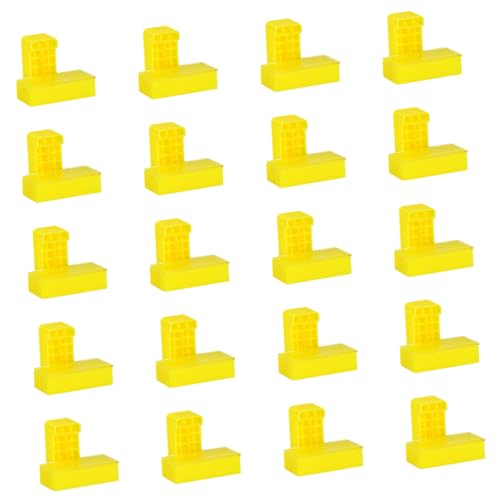 20 clips de nivelación de bordes, fijadores de bordes de azulejos para alineación de esquinas de pared, sin herramientas, fácil instalación, herramienta de alineación precisa de pared