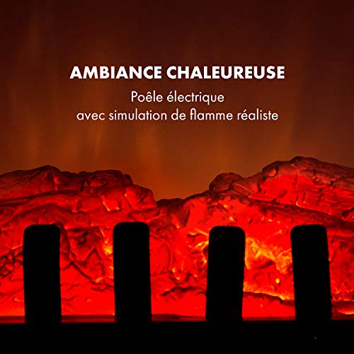 KLARSTEIN St. Moritz - Poele électrique Style Old School Charmant avec radiateur Chauffant intégré (Simulation de Flammes, luminosite reglable, 1800W) KLARSTEIN St. Moritz - Poele électrique Style Old School Charmant avec radiateur Chauffant intégré (Simulation de Flammes, luminosite reglable, 1800W)