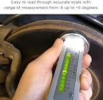 JUSTTOP Adjustable Magnetic Gauge Tool, Strong Magnetic Gauge Tool Wheel Alignment, Camber Caster Strut Wheel Alignment Instrument for Truck Car RV Tire Repair, Universal Car Accessories