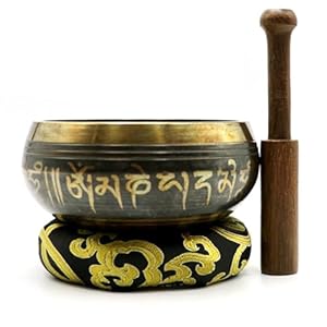 -Klauwschaalset – Boeddha-meditatie-klankschaal, Nepalese klankinstrumenten, mindfulnessgeschenken voor vrouwen, helende meditatieschaal voor ontspanning en spirituele praktijk, 1,9 x 13 cm