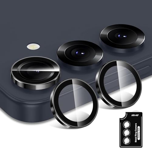 Image of JGD PRODUCTS Premium Camera Lens Protector Compatible For Samsung Galaxy S25 5G (Black) Camera Lens Protector - 9H Tempered Glass, Military-Grade Anti-Scratch, Case-Friendly, Easy Install Frame
