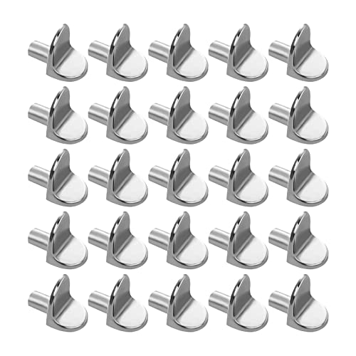 Clavijas de Soporte de Estante Pernos de Estante, Soporte Baldas Armario Interior Tacos de Soporte de Estantería en Forma de Lpara Estantes Muebles Armario Estantería Librería (20pcs)