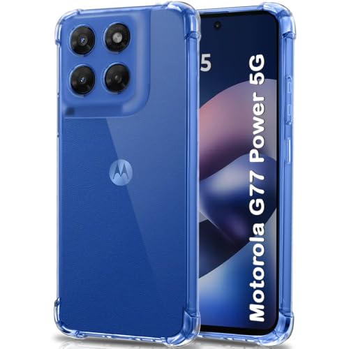 Image of TheGiftKart Transparent Crystal Clear Back Cover Case for Motorola Moto G77 Power 5G | Shockproof Soft TPU Case | Cushioned Edges for Ultimate Protection Back Cover Case (TPU, Transparent)