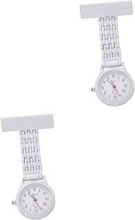 2 Peças Relógios De Enfermeira Para Enfermeiras Pendurados Relógio De Bolso Enfermeira Relógio De Enfermeira Relógio Médico Retângulo Portátil Mesa De Enfermeira Relógio De Peito