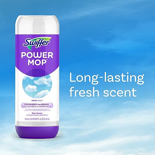 Swiffer PowerMop Liquid Floor Cleaner Refills, Solution for Power Mop, Fresh Scent, 2 Count Mopping Fluid Replacement Bottle, Spray Mops Cleaning Juice, No Bucket Needed, Multi-Surface and Wood - image 6