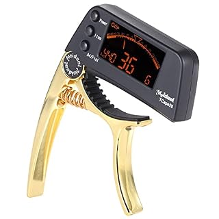 KOCAN Capo,Capo de guitare,TCapo20 multifonctions en aluminium alliage 2-en-1 guitare Capo Tuner avec écran LCD pour guitare Folk acoustique normale basse chromatique - Les Beatles, Paul McCartney, John Lennon, RIngo Starr, George Harrison