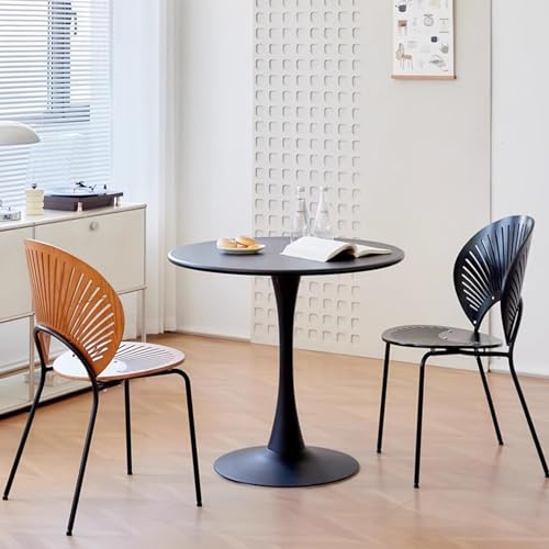 Image of Wooden Pedestal Table, Accent Bedside Table,Modern Coffee End Table for Living Room, Bedroom and Balcony with Round Design Table (White New)