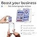 NFC Tap Google Review Card - Boost Customer Feedback with Tap & Scan QR - No App, No Subscription - Works on iPhone & Android (White, Set of 1)