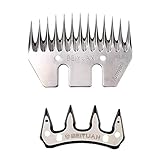 LoveDeal Stright 13 Tooth Sheep Shears Blades, Clipper Blade, Infused Steel Sheep Shearing Cutter Combs Wool Blades - Replacement for Electric Sheep Alpaca Goats Clipper, Pet Grooming Trimmer