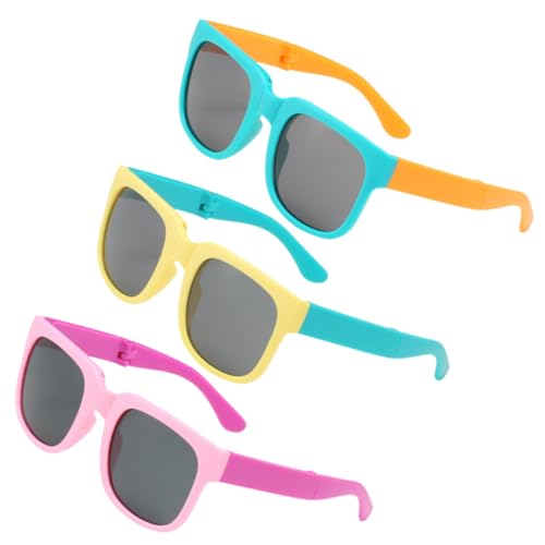 Gatuida 3 Pairs Cute Sunglasses for UV Protection Eyewear for Boys Stylish Beach Accessories for Outdoor Fun and Fashionable Looks
