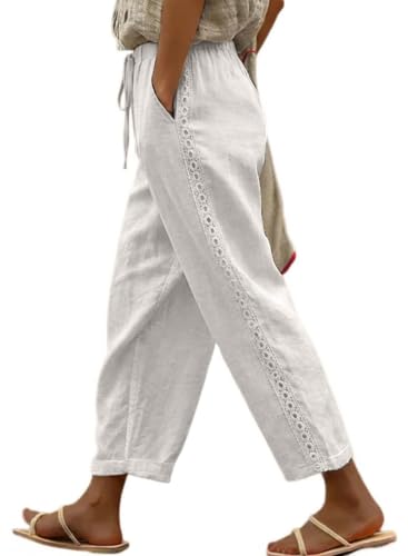 Image of Women Fashion 2026 Casual Elastic Waist Pants with Pockets