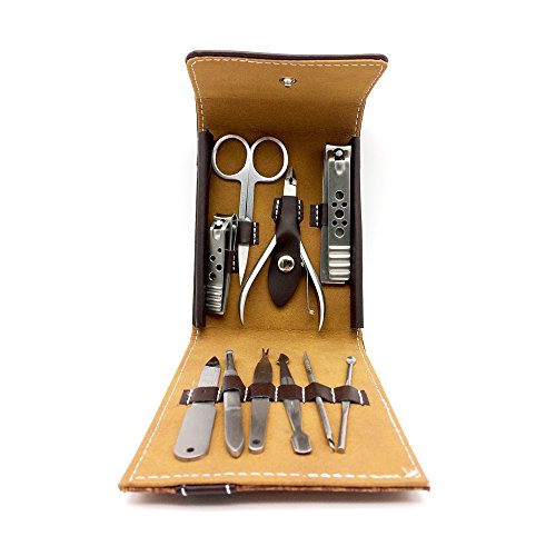 Kit de Unha Manicure e Pedicure 10pçs c/ Estojo Sortido