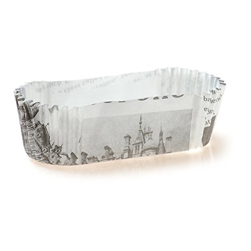 Panificio Premium 3-Inch Baking Cups: Regular-Ridged Elliptical Paper Baking Cups Perfect For Muffins, Cupcakes Or Mini Snacks - Black & White Press Print Design - Disposable And Recyclable - 200-Ct #TOP1